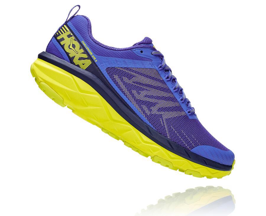 Hoka One One Trainers Mens Blue/Green - Challenger ATR 5 - 21468PZEF